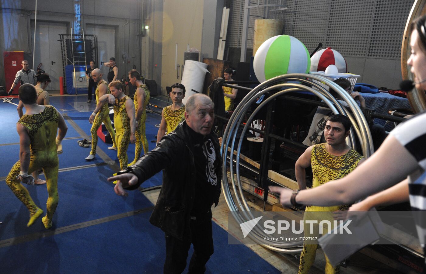 Rehearsal of Zarkana Cirque du Soleil Show in Kremlin