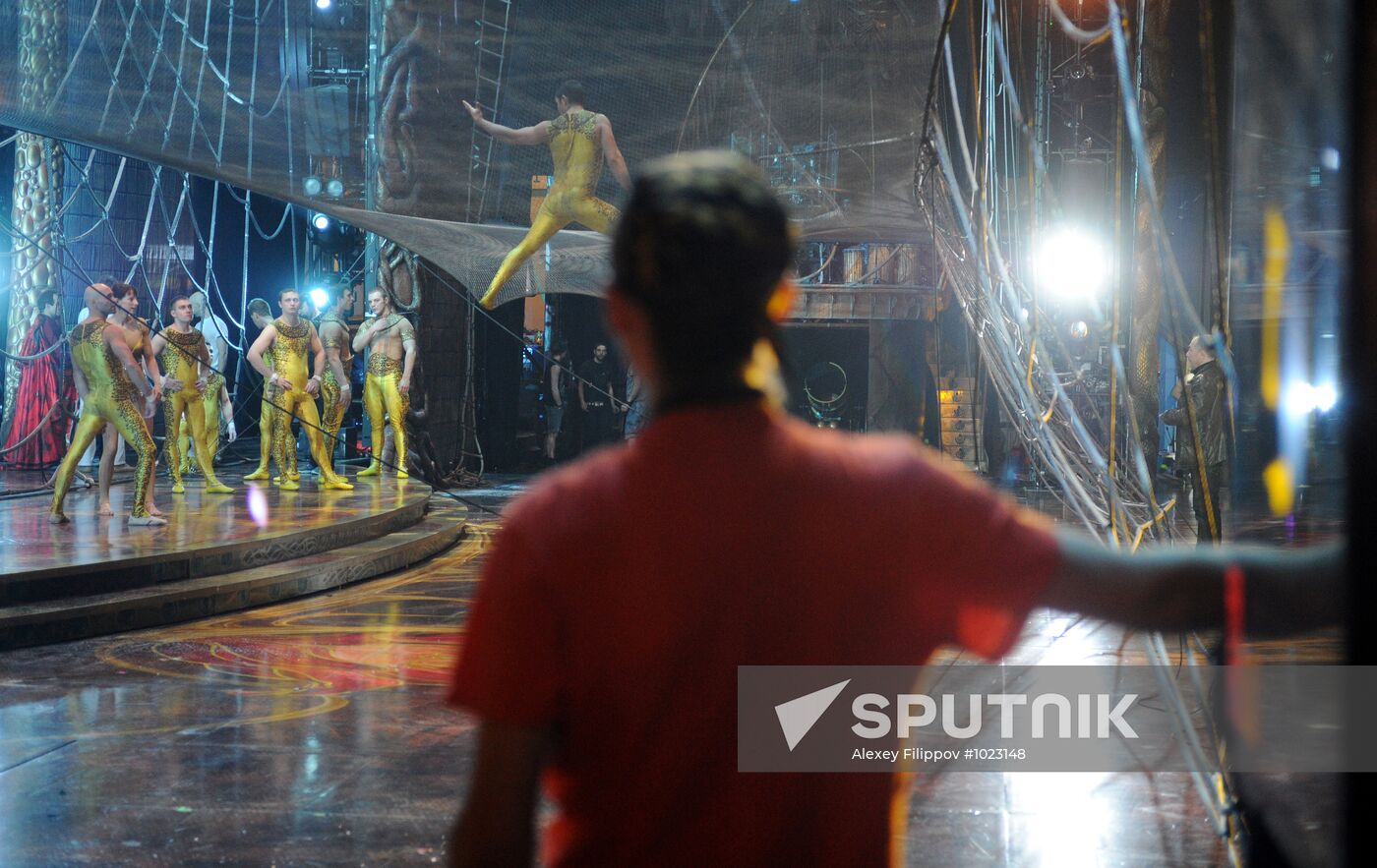 Rehearsal of Zarkana Cirque du Soleil Show in Kremlin