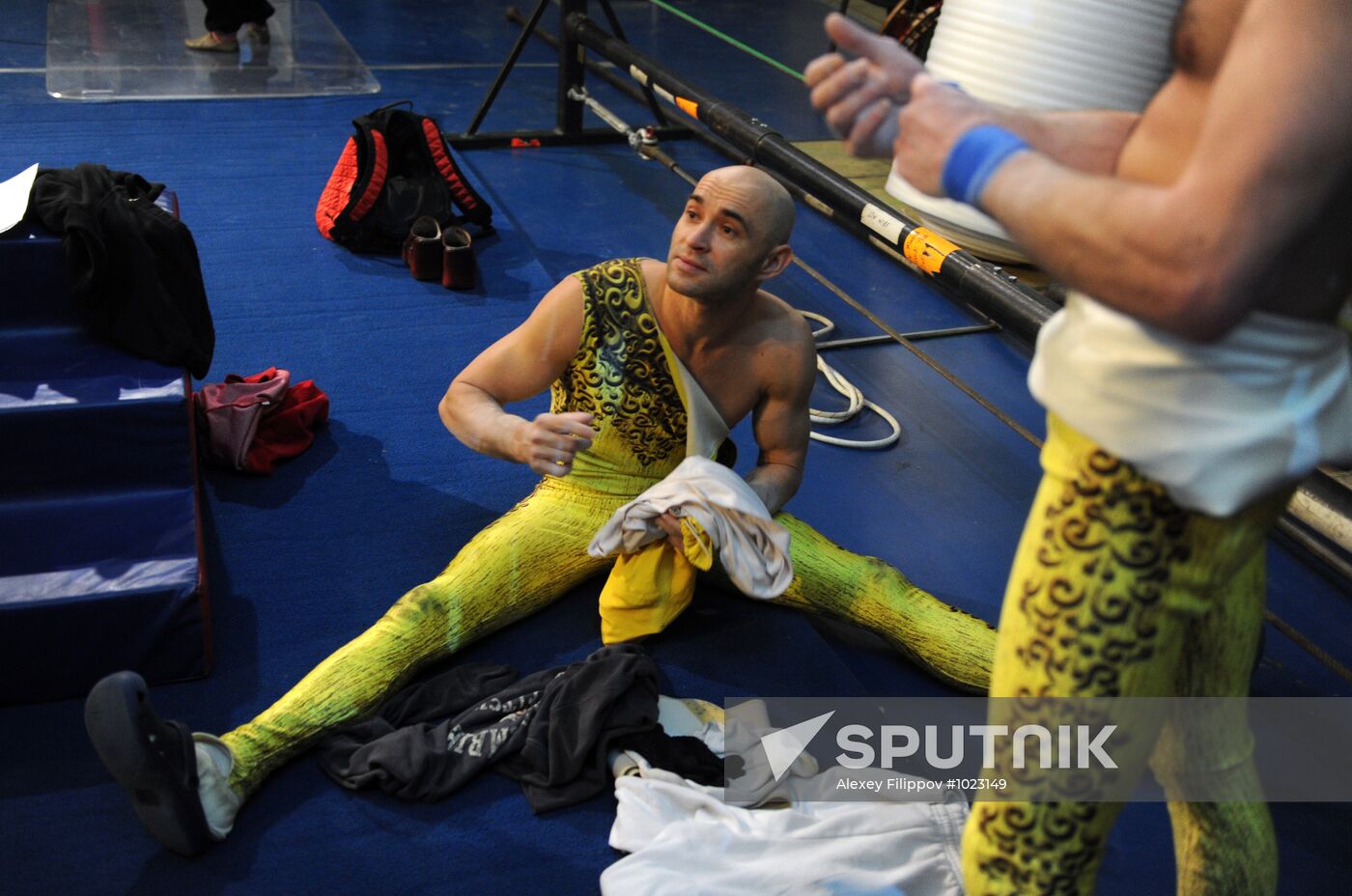 Rehearsal of Zarkana Cirque du Soleil Show in Kremlin