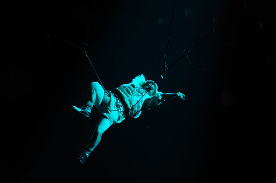 Rehearsal of Zarkana Cirque du Soleil Show in Kremlin