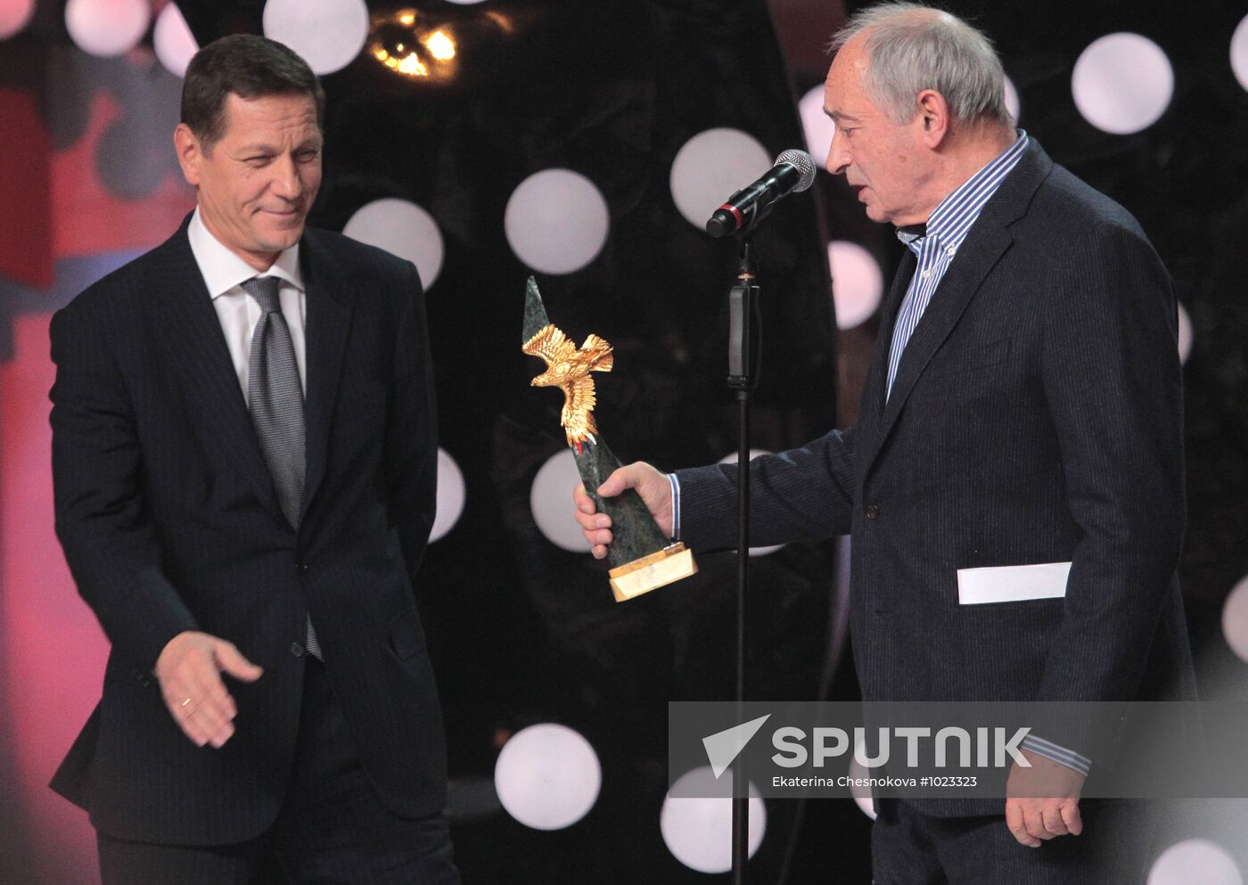 Golden Eagle Award winners at award ceremony