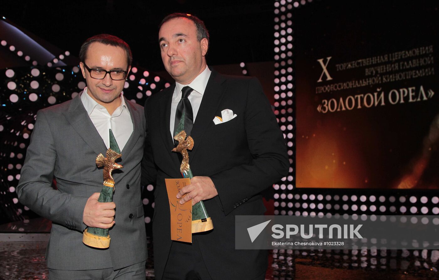 Golden Eagle Award winners at award ceremony