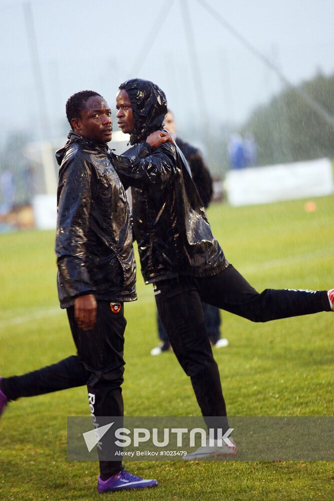 Football. Pre-season CSKA team training camp