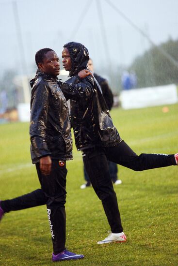 Football. Pre-season CSKA team training camp