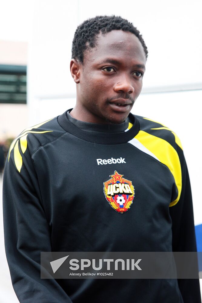 Football. Pre-season CSKA team training camp