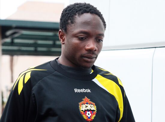 Football. Pre-season CSKA team training camp