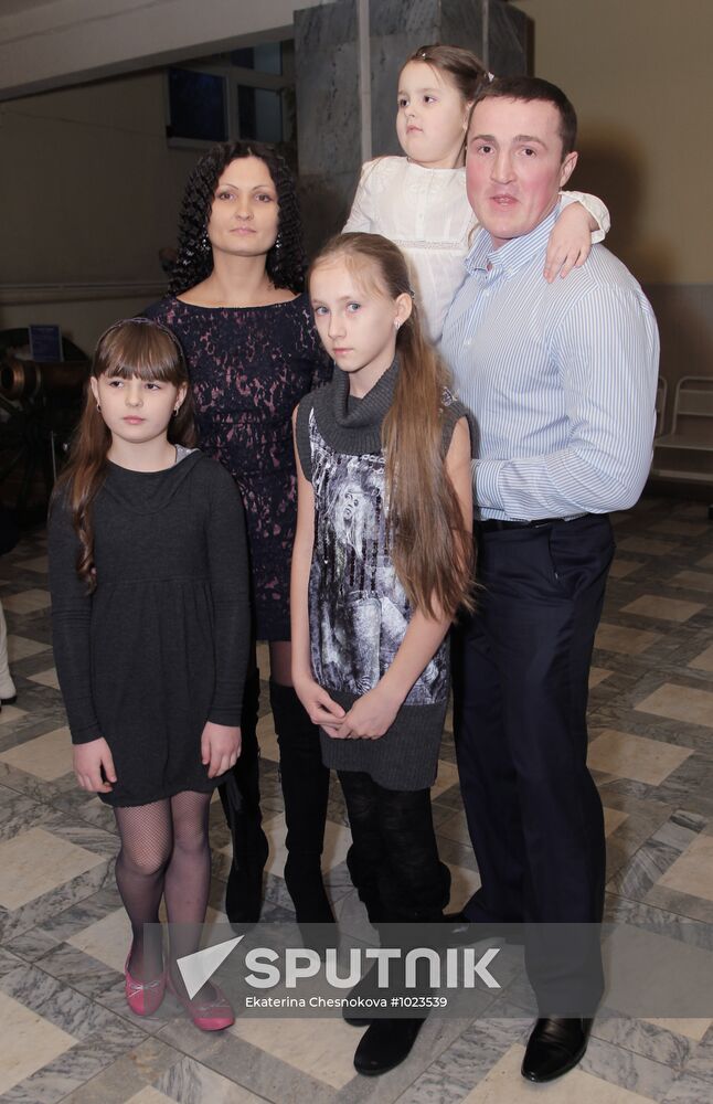 Golden Eagle Award winners at award ceremony