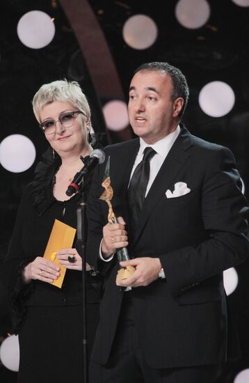 Golden Eagle Award winners at award ceremony