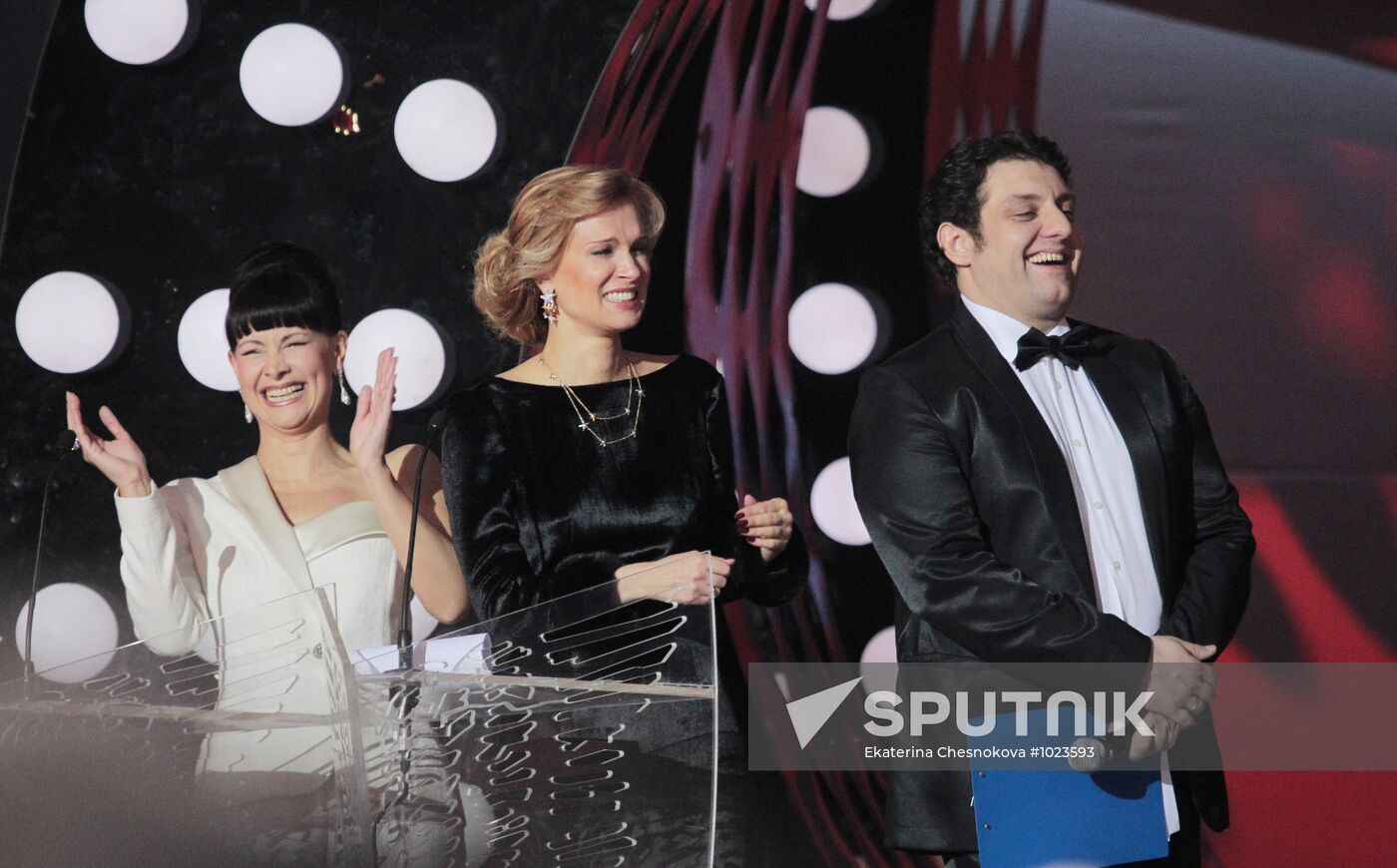 Golden Eagle Award winners at award ceremony