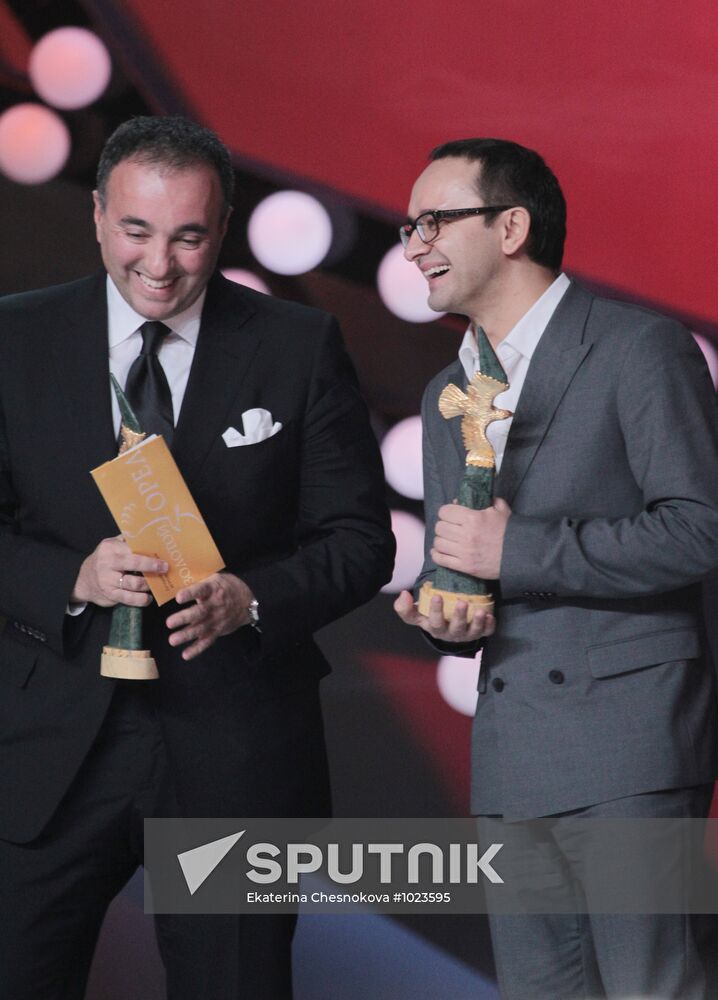 Golden Eagle Award winners at award ceremony