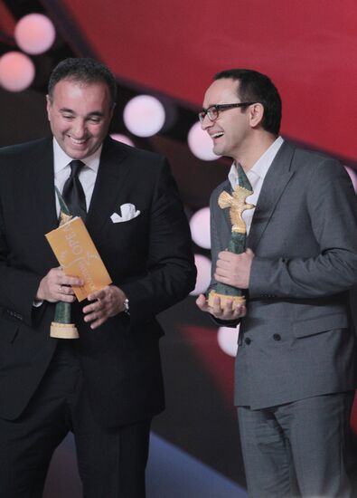 Golden Eagle Award winners at award ceremony