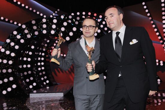 Golden Eagle Award winners at award ceremony