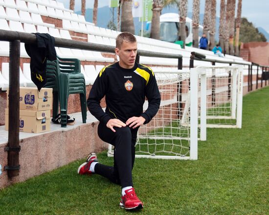 Football. PFC CSKA holds pre-season training session