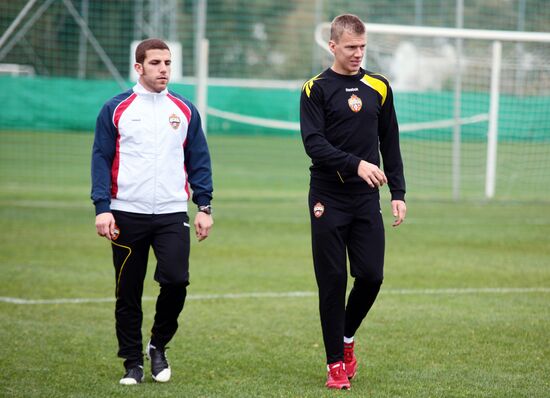 Football. PFC CSKA holds pre-season training session