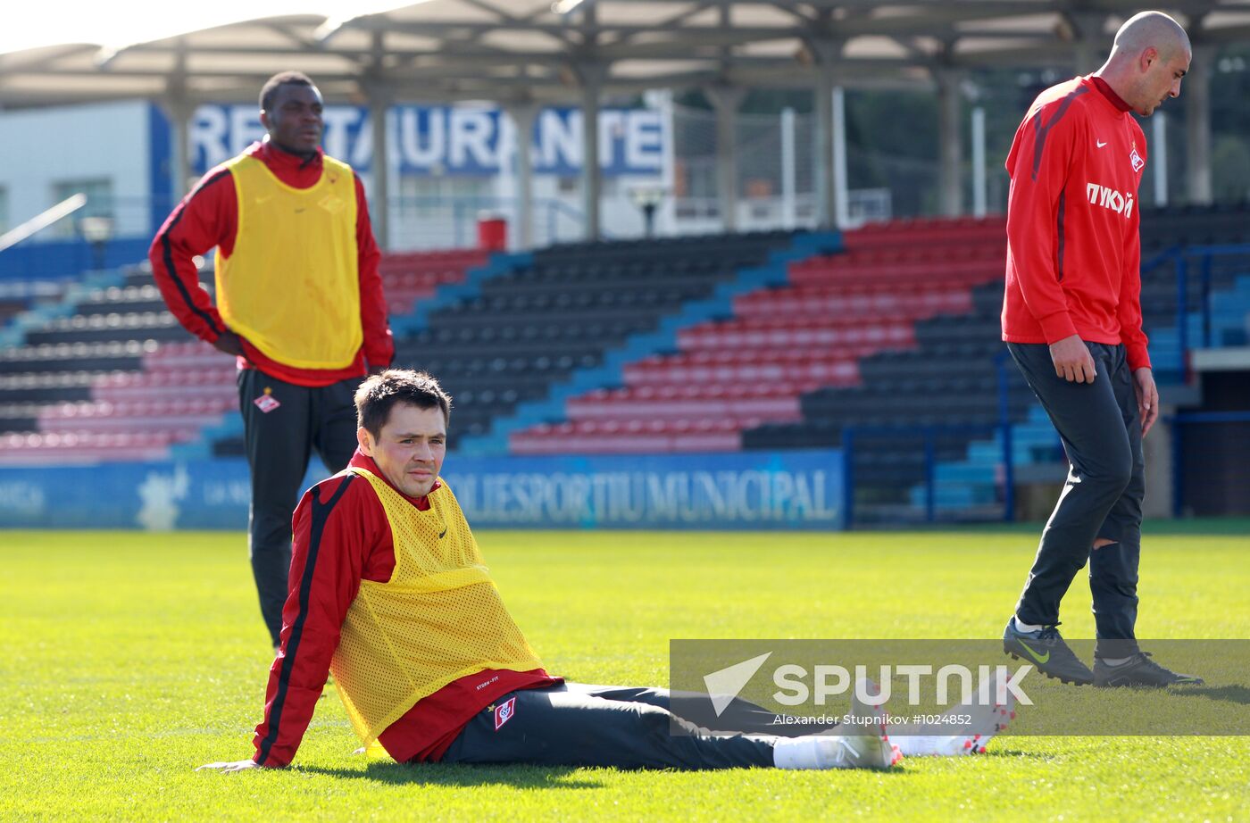 Diniyar Bilyaletdinov trains as FC Spartak's player