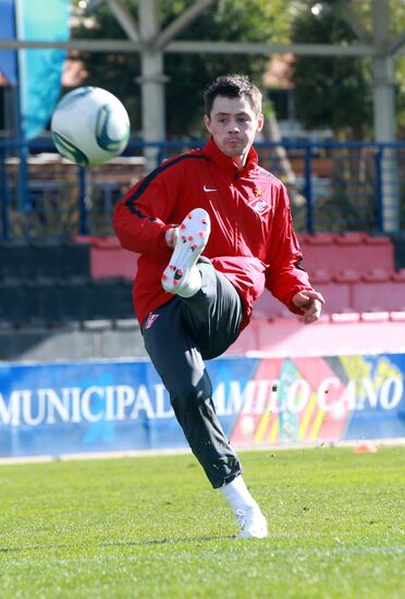 Diniyar Bilyaletdinov trains as FC Spartak's player