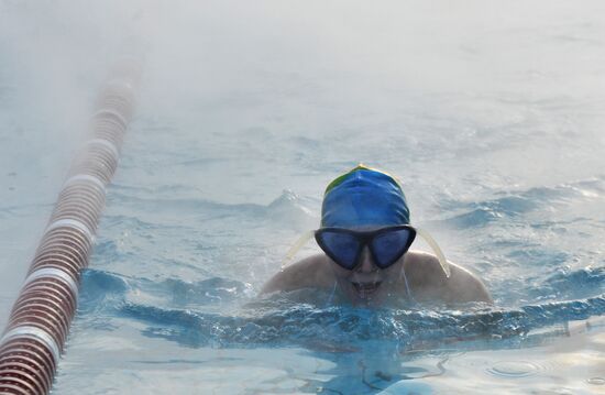 Outdoor swimming pool at Luzhniki sports complex