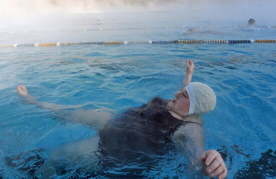Outdoor swimming pool at Luzhniki sports complex