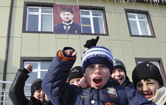 Polling station prepared for Russian presidential election