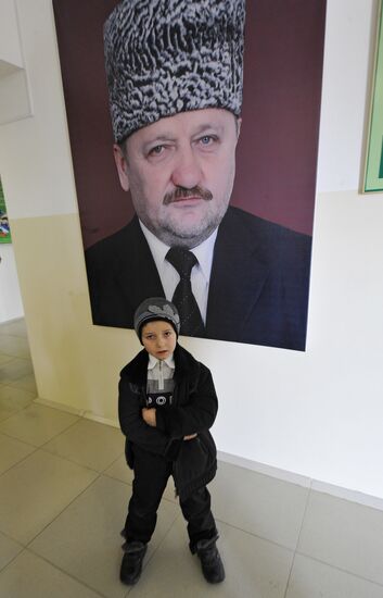 Polling station prepared for Russian presidential election