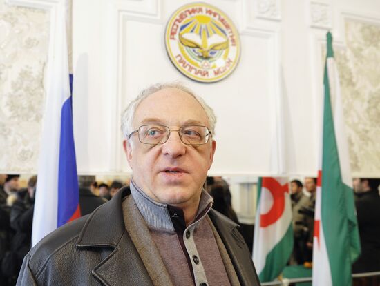 Polling station prepared for Russian presidential election