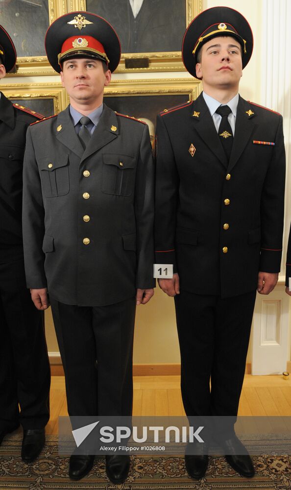 Presentation of new uniform for Interior Ministry employees