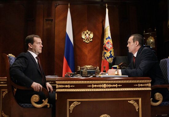 Dmitry Medvedev meets with Mikhail Ignatyev