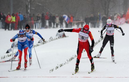 World Cup cross-country skiing stage. Women's sprint