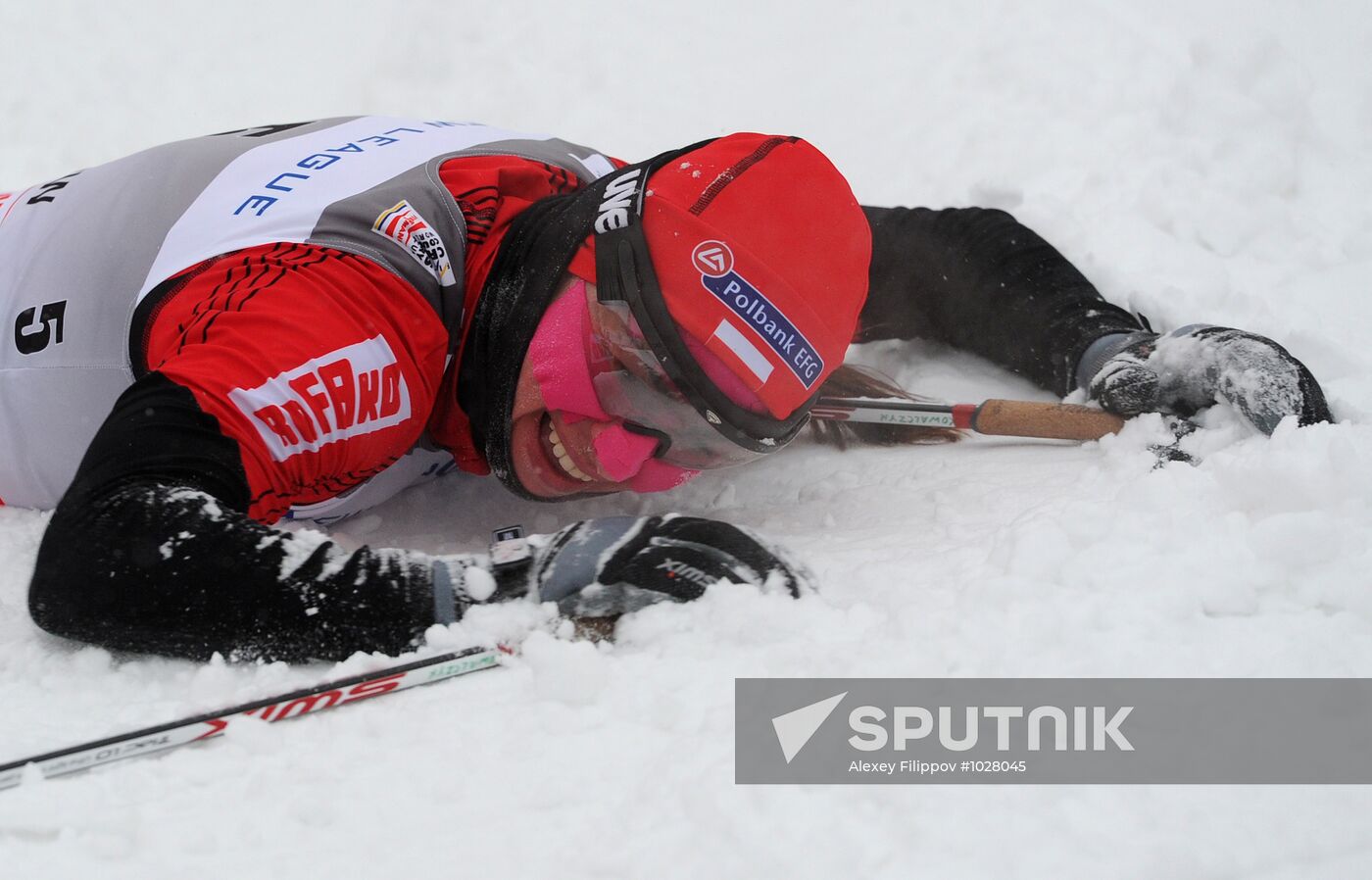 World Cup cross-country skiing stage. Women's sprint