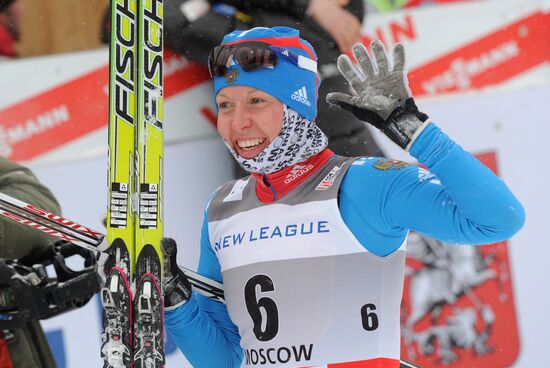World Cup cross-country skiing stage. Women's sprint