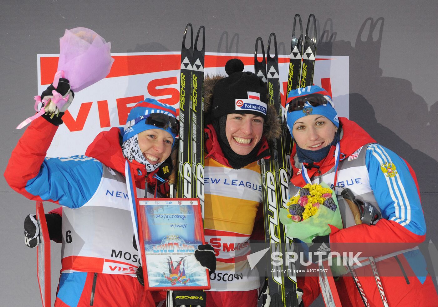 World Cup cross-country skiing stage. Women's sprint
