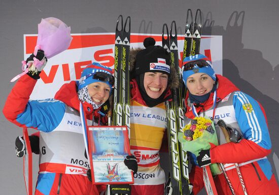 World Cup cross-country skiing stage. Women's sprint