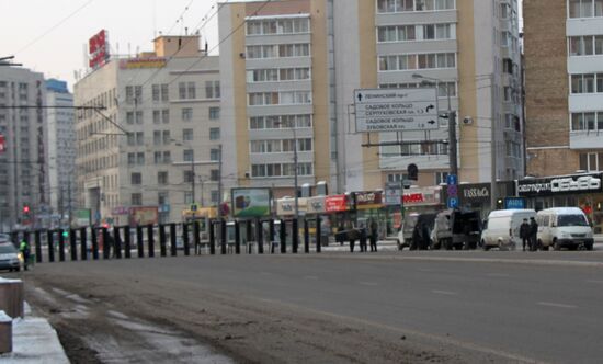 Preparations for For Fair Elections protest on Kaluga Square