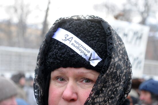 For Fair Election march and rally in Moscow