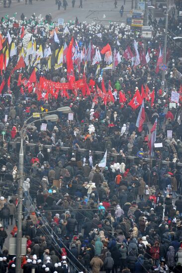 For Fair Elections rally in Moscow
