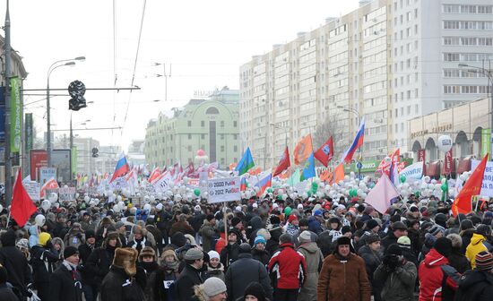 For Fair Elections rally in Moscow