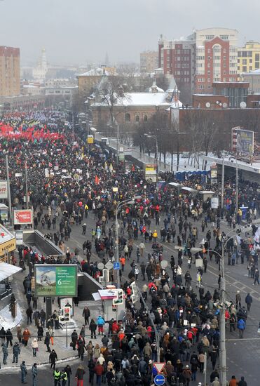 For Fair Elections rally in Moscow