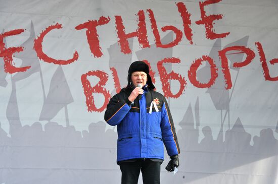 For Fair Election march and rally in Moscow