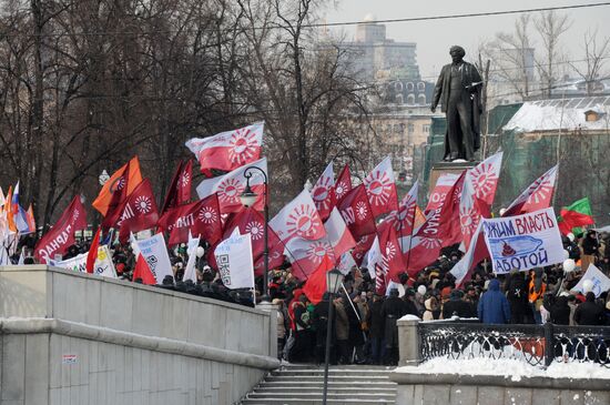 For Fair Election march and rally in Moscow