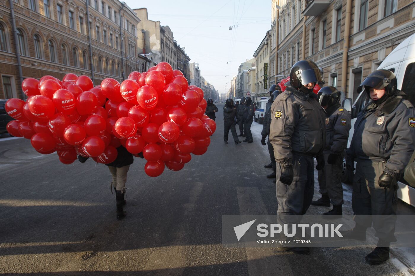 For Fair Elections march and rally in St Petersburg