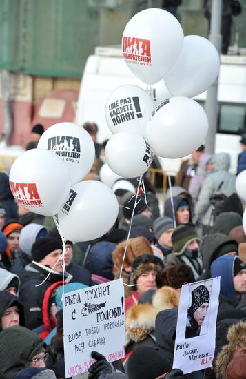 For Fair Election march and rally in Moscow