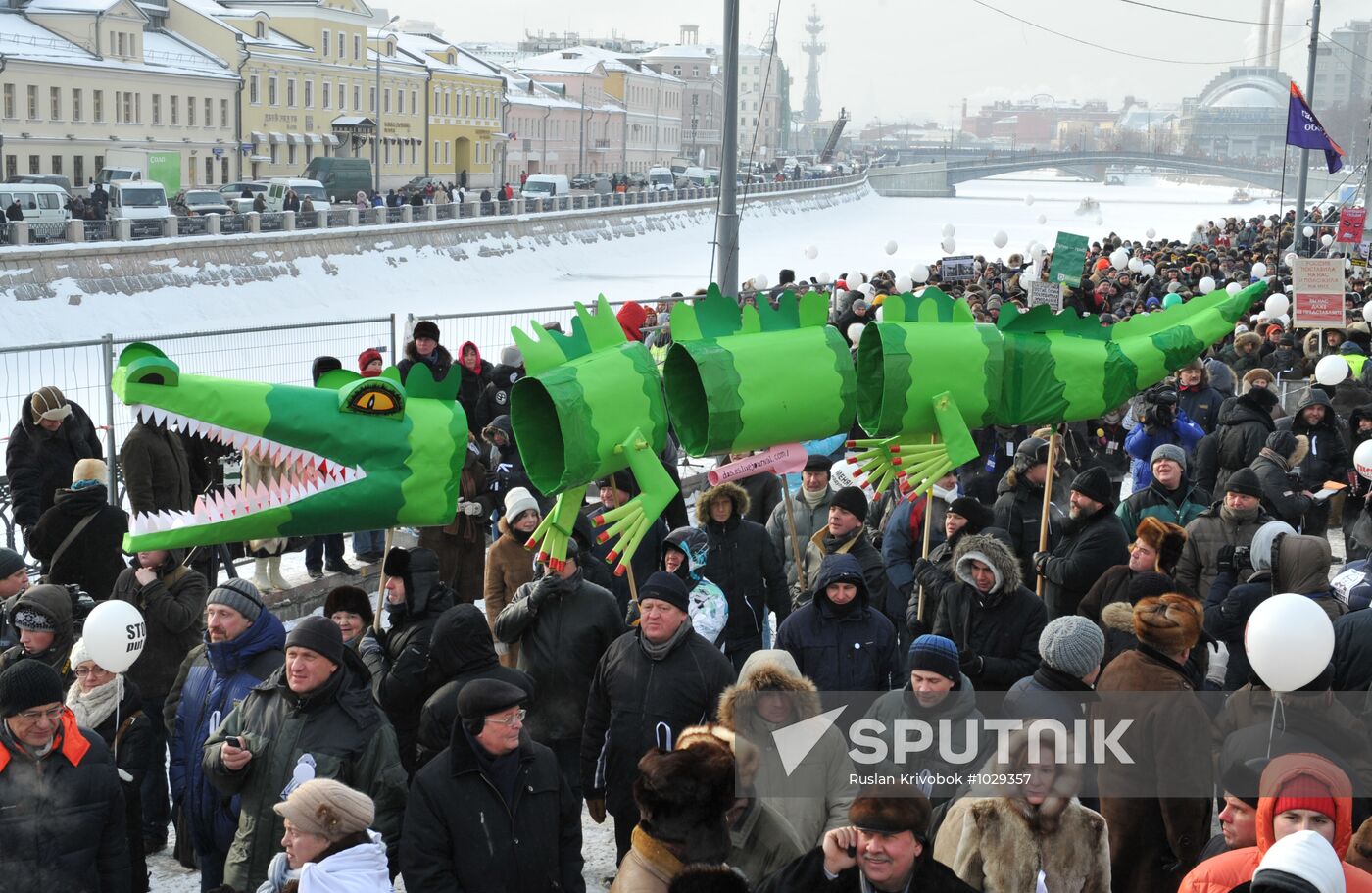 For Fair Election march and rally in Moscow