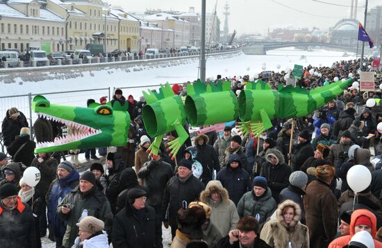 For Fair Election march and rally in Moscow