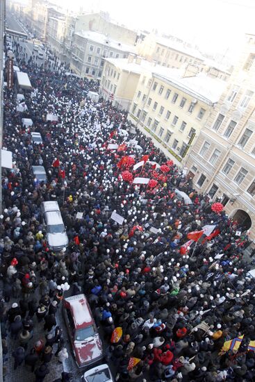 For Fair Elections march and rally in St Petersburg
