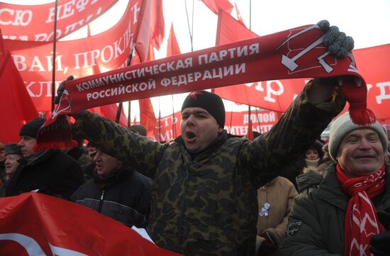 For Fair Election march and rally in Moscow