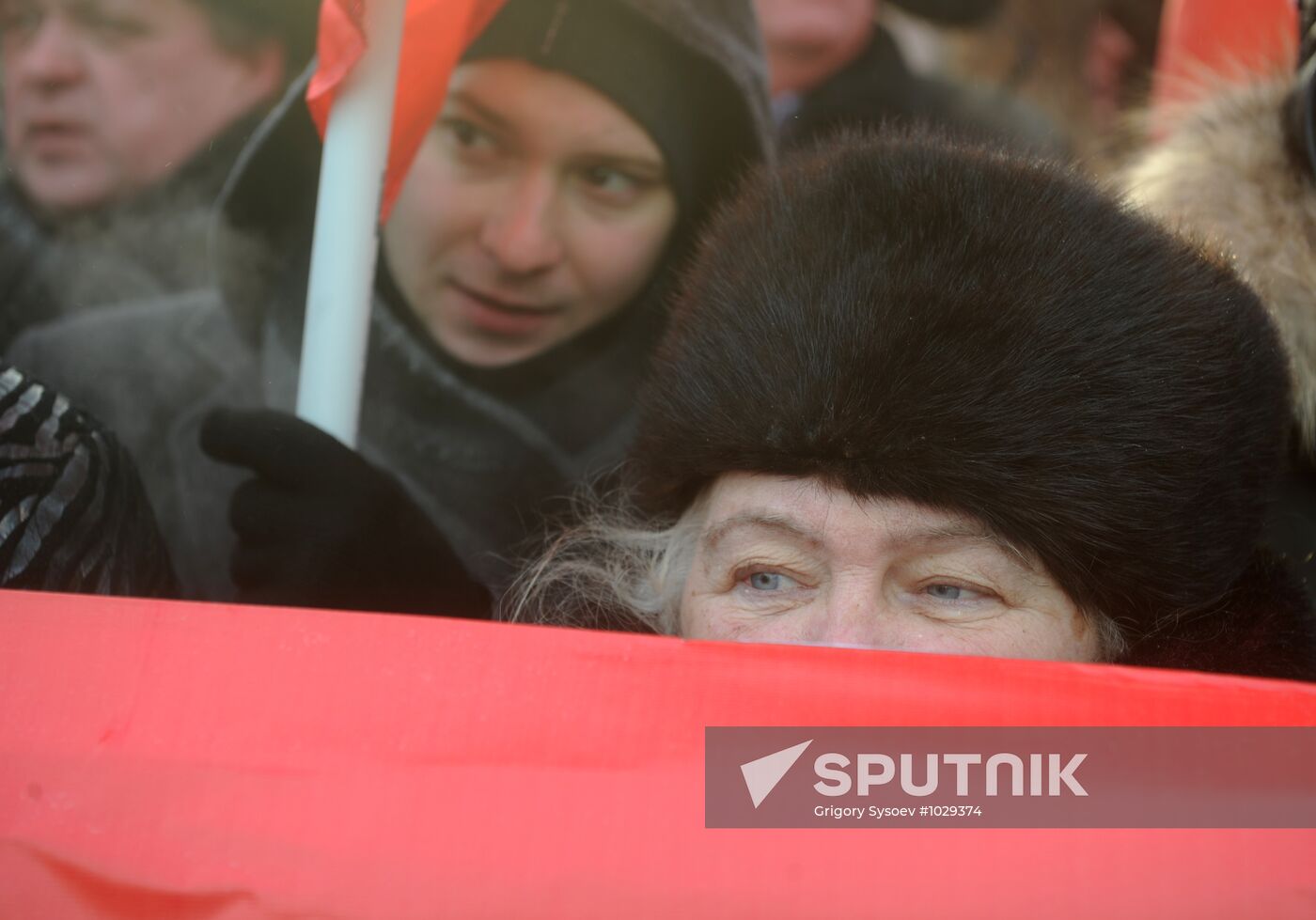 For Fair Election march and rally in Moscow