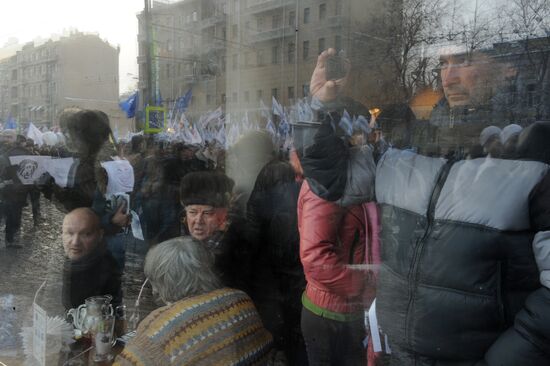 For Fair Election march and rally in Moscow