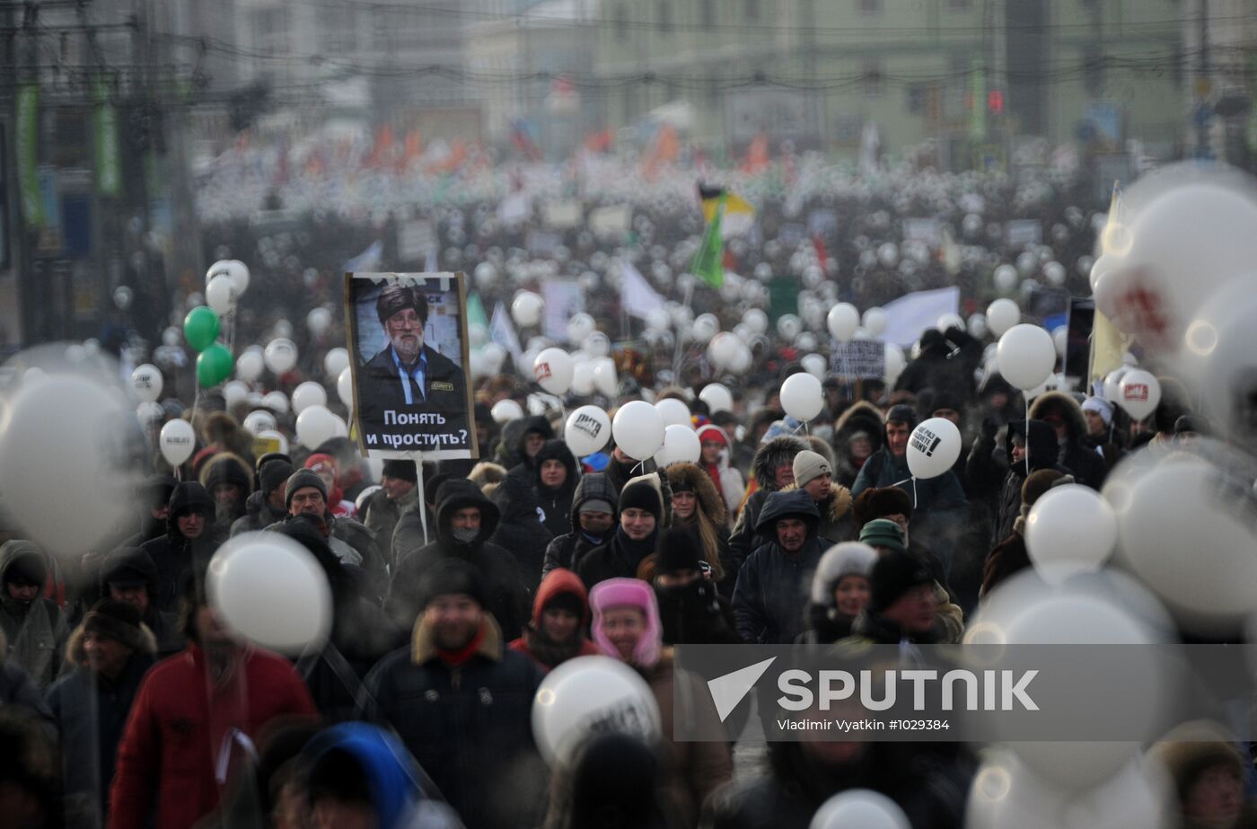For Fair Election march and rally in Moscow