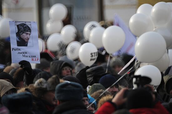 For Fair Election march and rally in Moscow