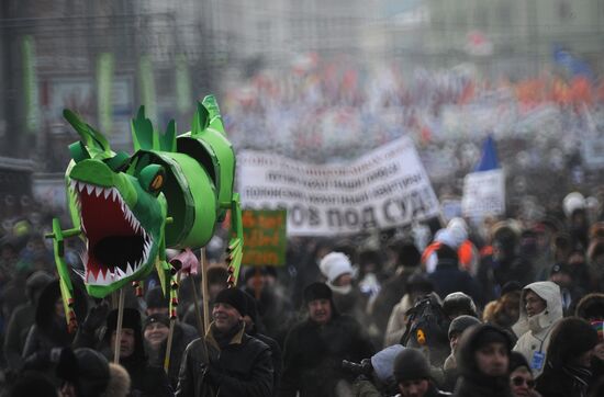 For Fair Election march and rally in Moscow